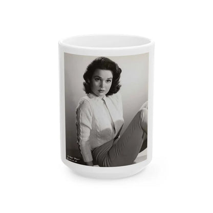 Kathryn Grant #111 (Vintage Female Icon) White Coffee Mug-15oz-Go Mug Yourself