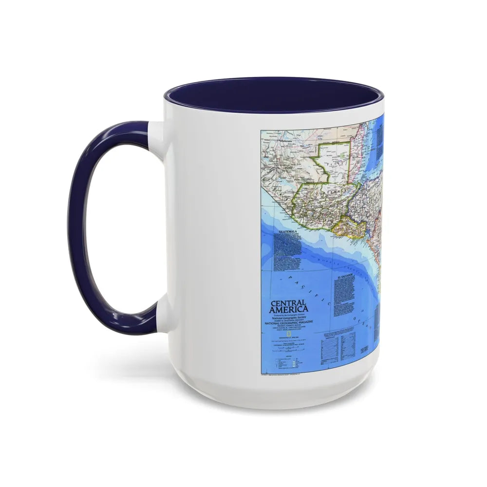 Central America (1986) (Map) Accent Coffee Mug-Go Mug Yourself