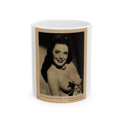 Evelyn West #23 - (Vintage Female Icon) White Coffee Mug-11oz-Go Mug Yourself