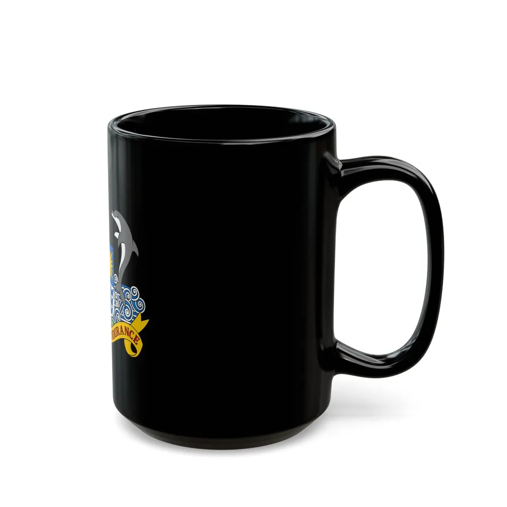 Coat of arms of Anguilla 1967-1980 - Black Coffee Mug-Go Mug Yourself