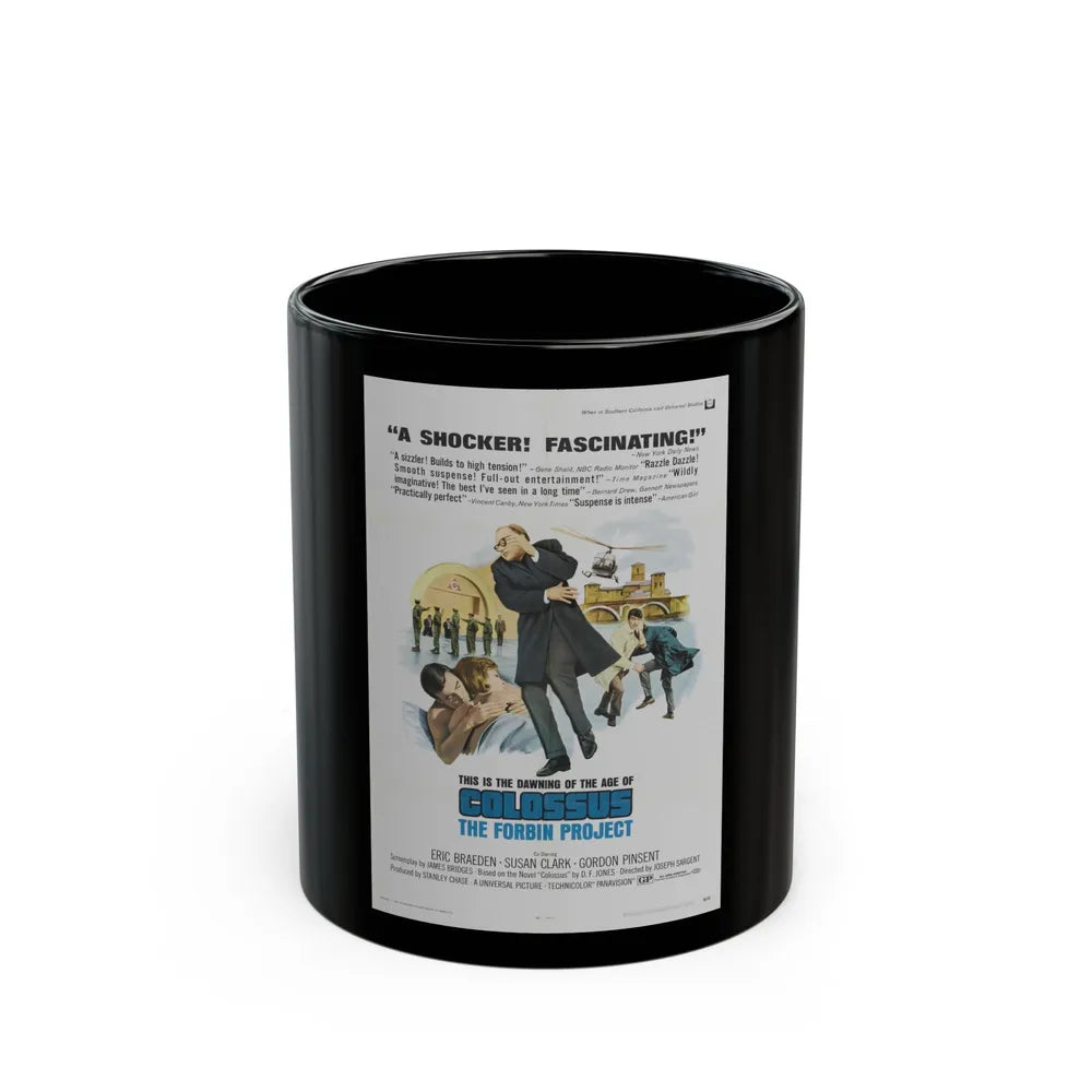 COLOSSUS THE FORBIN PROJECT (2) 1970 Movie Poster - Black Coffee Mug-11oz-Go Mug Yourself