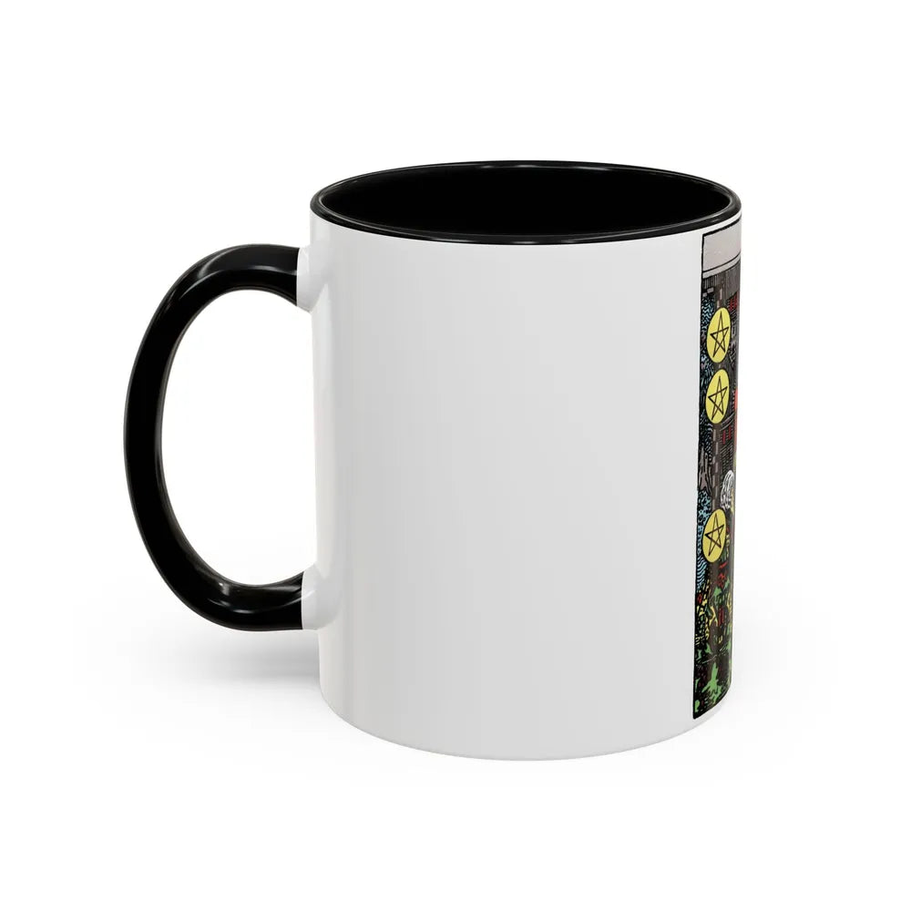 The 10 of Pentacles (Tarot Card) Accent Coffee Mug-Go Mug Yourself