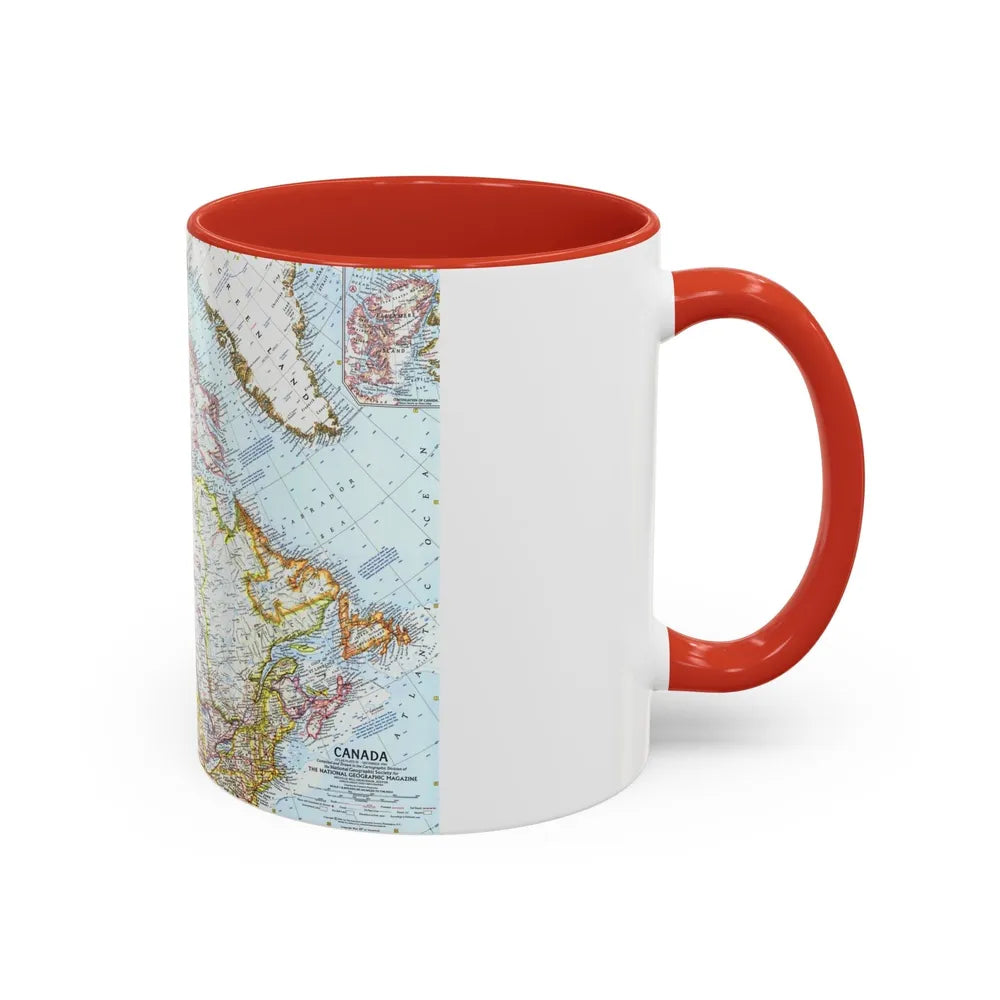 Canada (1961) (Map) Accent Coffee Mug-Go Mug Yourself