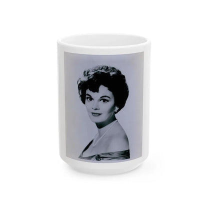 Patricia Medina #84 (Vintage Female Icon) White Coffee Mug-15oz-Go Mug Yourself