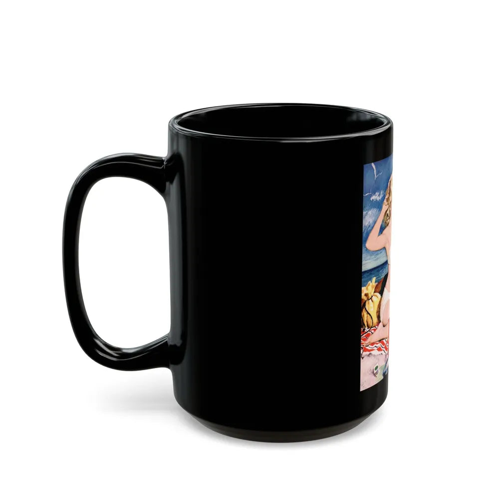 Darling Believe Me, Esquire, September 1951 - Black Coffee Mug-Go Mug Yourself