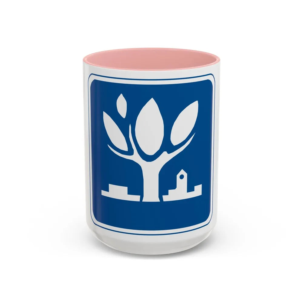 Seal of Naperville Illinois - Accent Coffee Mug-15oz-Pink-Go Mug Yourself