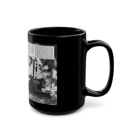 Even The Rats Died, Real Men magazine, December 1958 - Black Coffee Mug-Go Mug Yourself