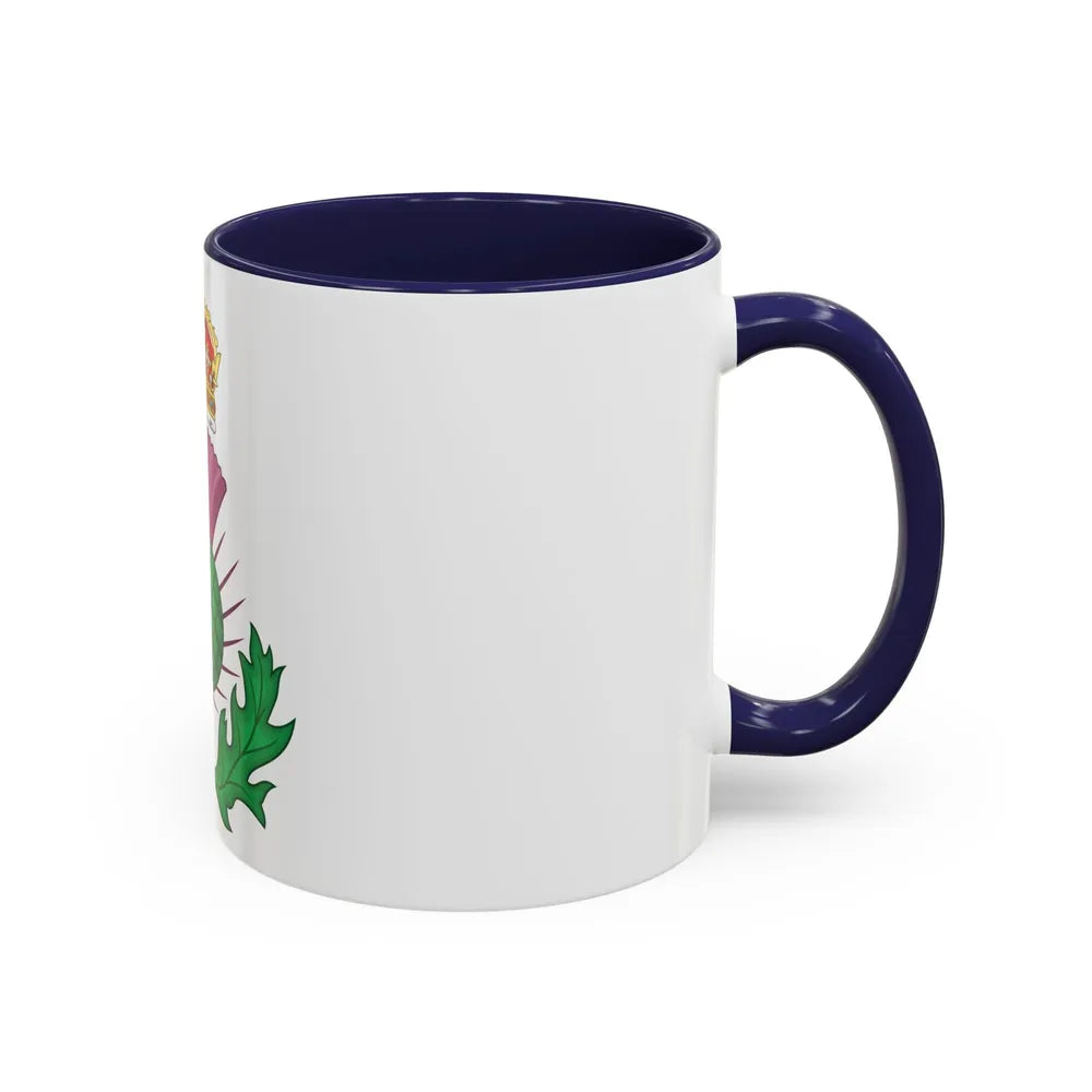 Thistle Royal Badge of Scotland - Accent Coffee Mug-Go Mug Yourself