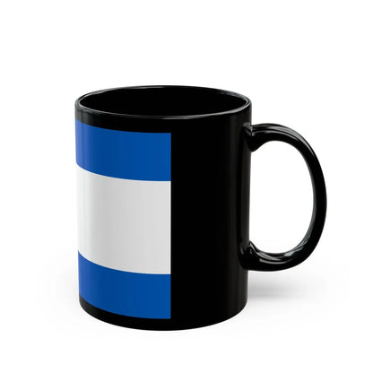 Flag of Kherson Oblast Ukraine - Black Coffee Mug-Go Mug Yourself