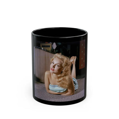 Julie Newmar #670 (Vintage Female Icon) Black Coffee Mug-11oz-Go Mug Yourself