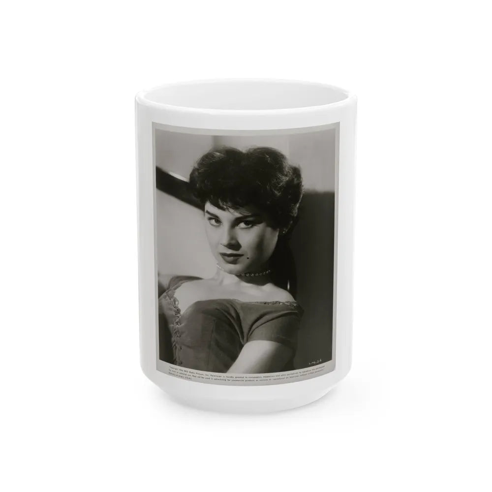 Lisa Montell #31 (Vintage Female Icon) White Coffee Mug-15oz-Go Mug Yourself