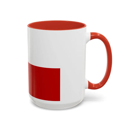 Flag of Gaeta Italy - Accent Coffee Mug-Go Mug Yourself