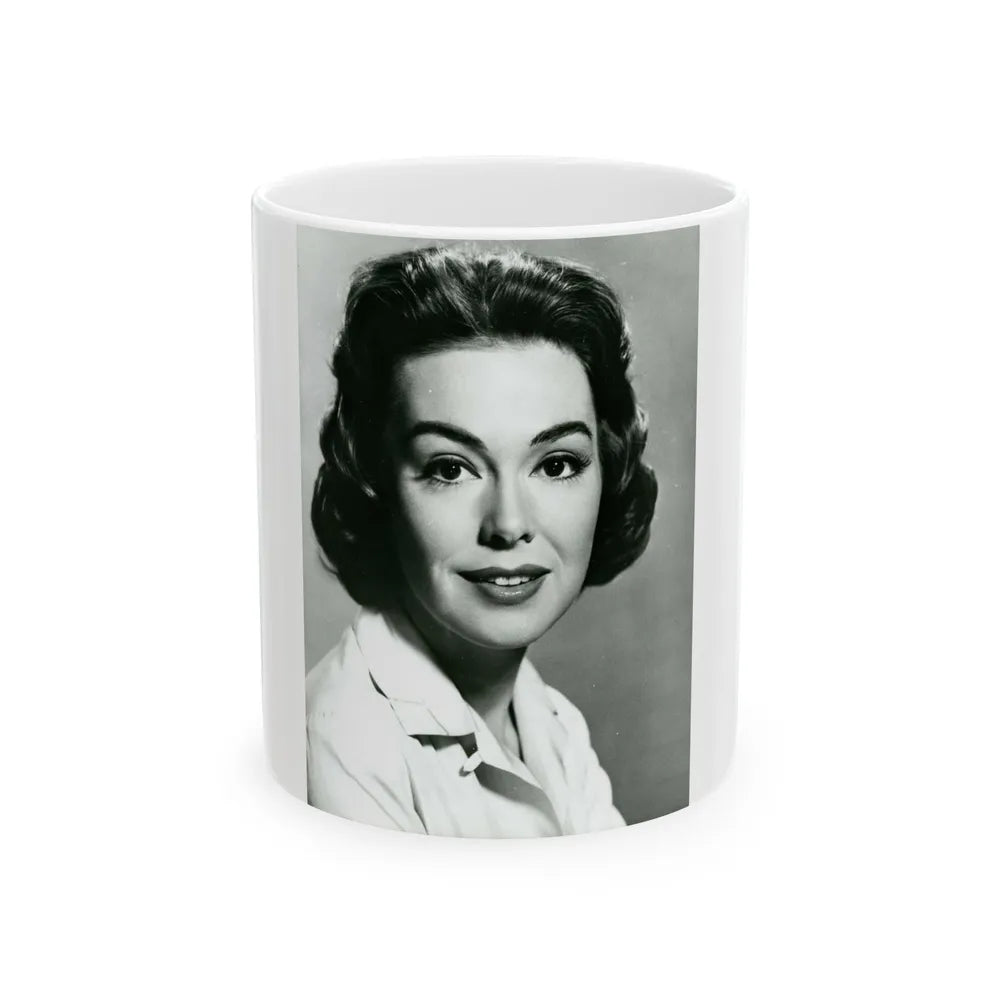 Barbara Rush #259 (Vintage Female Icon) White Coffee Mug-11oz-Go Mug Yourself