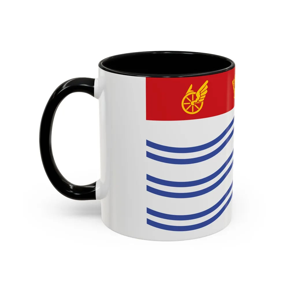 Flag of Barrie Canada - Accent Coffee Mug-Go Mug Yourself