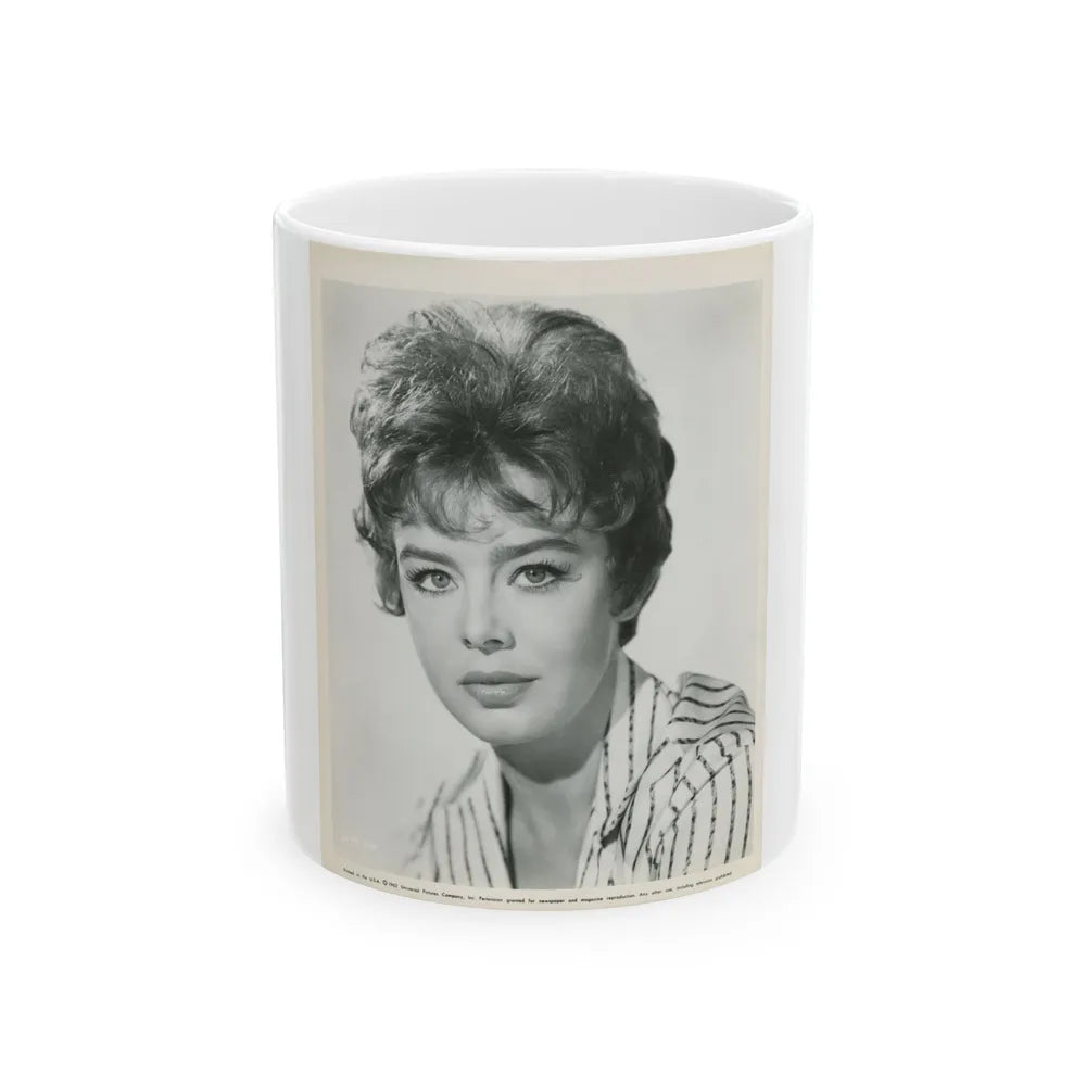 Janet Munro #29 (Vintage Female Icon) White Coffee Mug-11oz-Go Mug Yourself