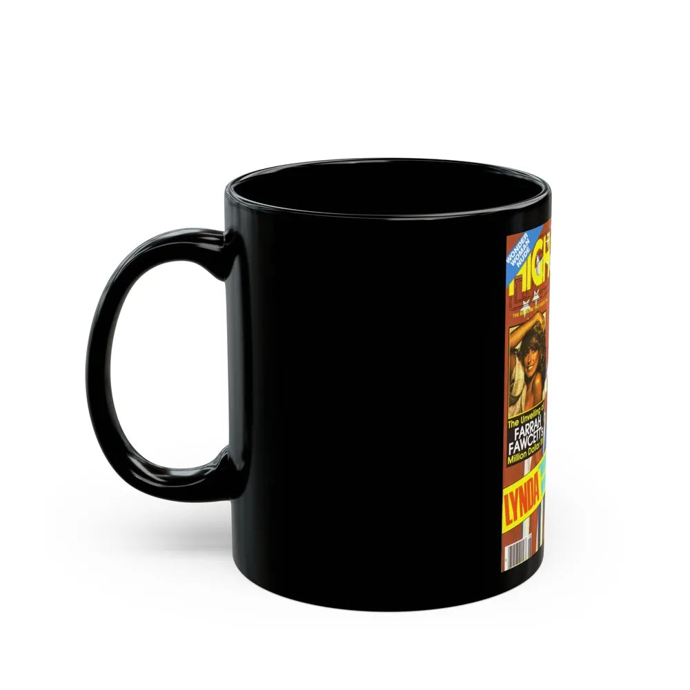 Lynda Carter #189 - Mag. Cover (Vintage Female Icon) Black Coffee Mug-Go Mug Yourself