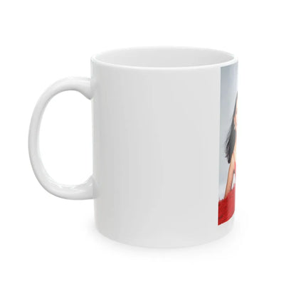 Barbara Carrera #120 (Vintage Female Icon) White Coffee Mug-Go Mug Yourself