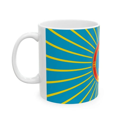 Flag of Nur Sultan Kazakhstan - White Coffee Mug-Go Mug Yourself