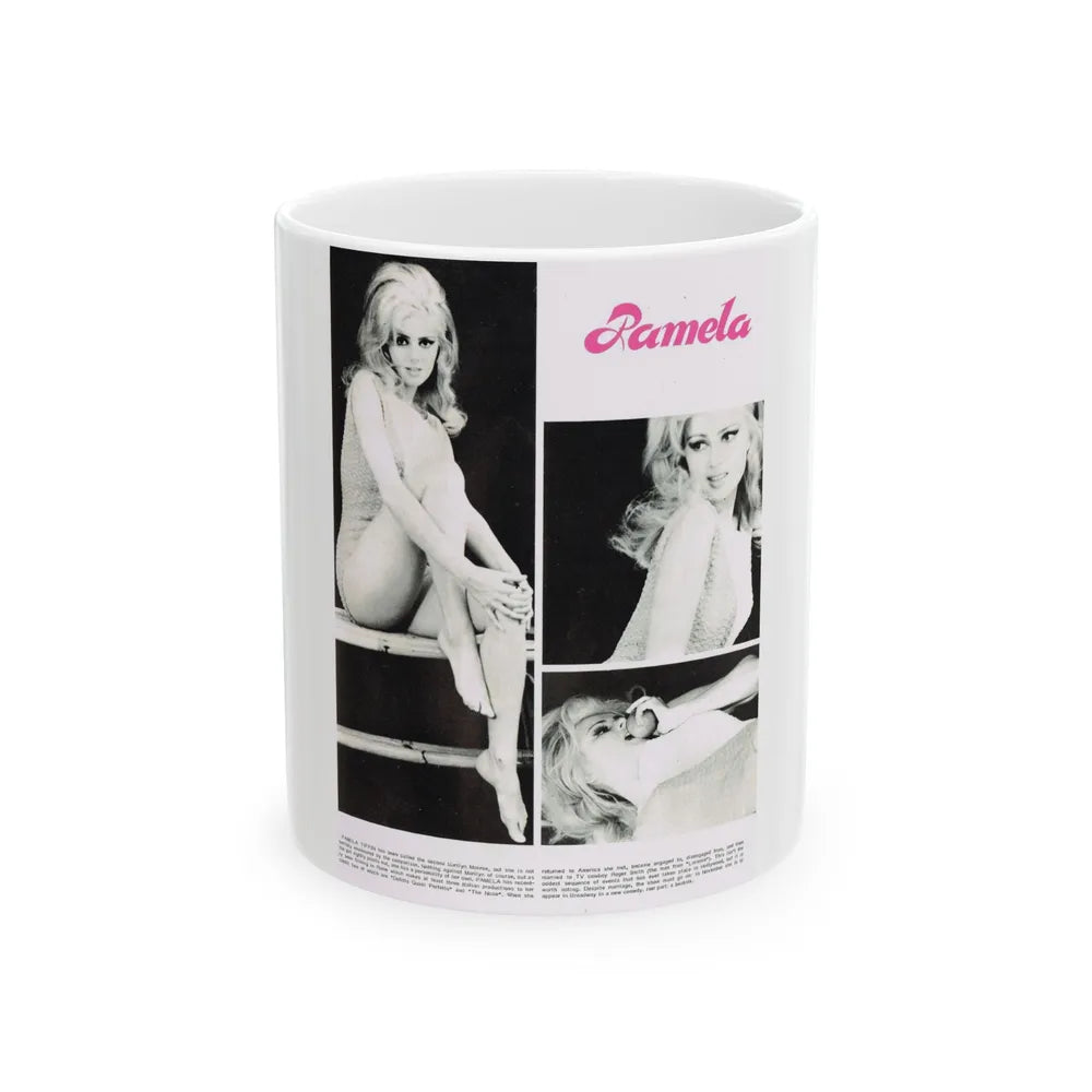 Pamela Tiffin #28 (Vintage Female Icon) White Coffee Mug-11oz-Go Mug Yourself