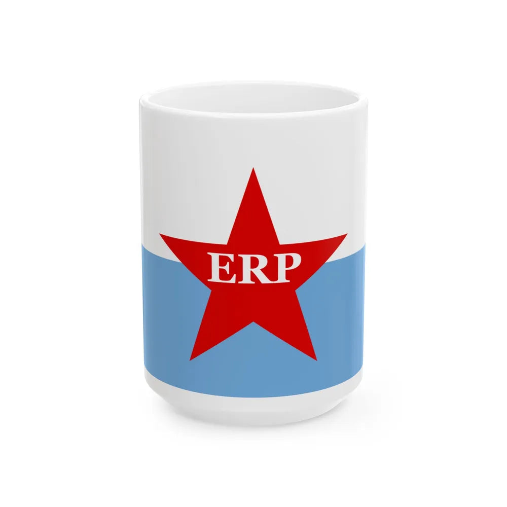 Flag of People's Revolutionary Army ERP - White Coffee Mug-15oz-Go Mug Yourself