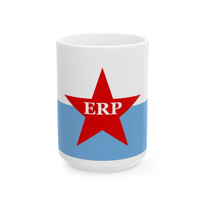 Flag of People's Revolutionary Army ERP - White Coffee Mug-15oz-Go Mug Yourself