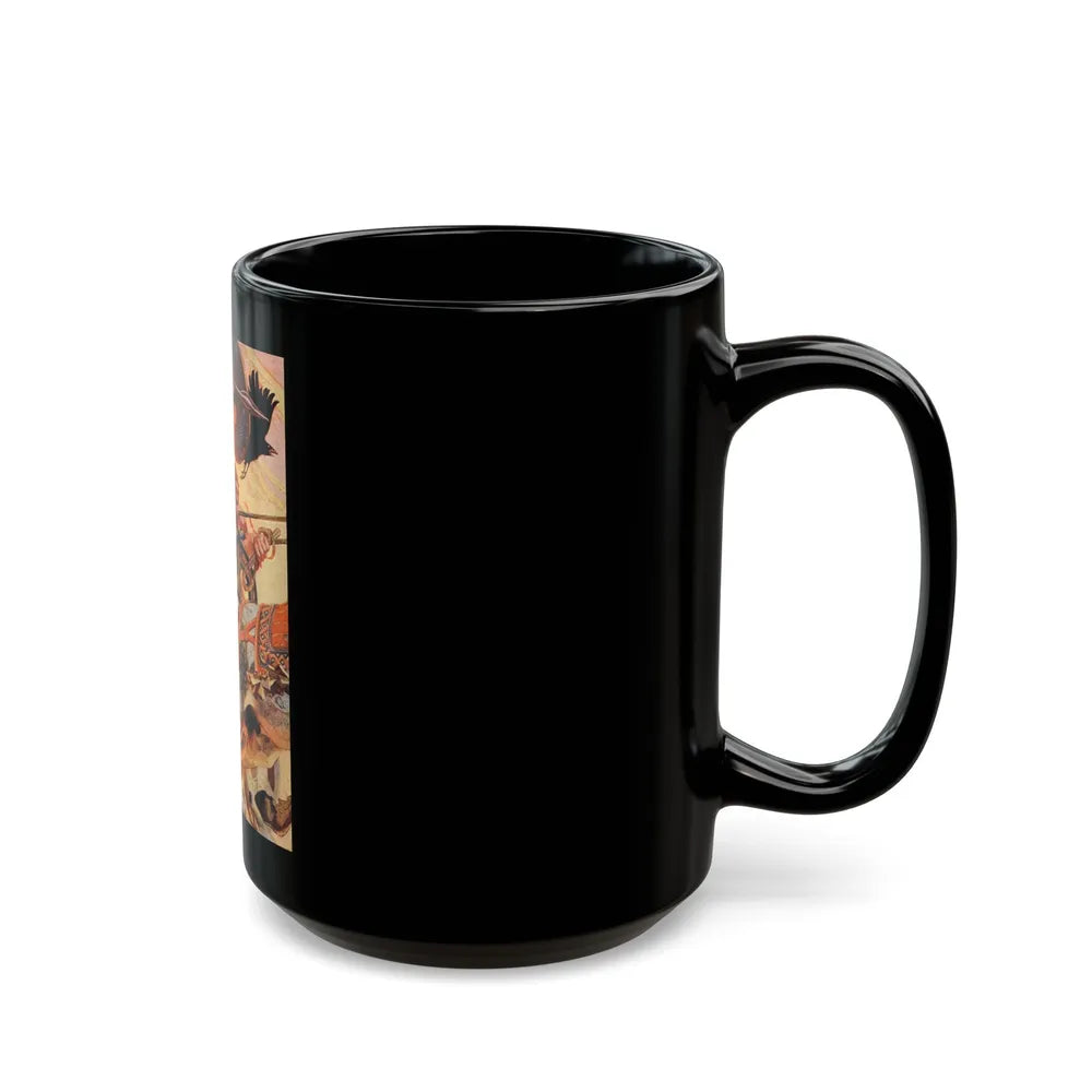 Cuchulain in Battle, The Century Magazine, January 1907 - Black Coffee Mug-Go Mug Yourself