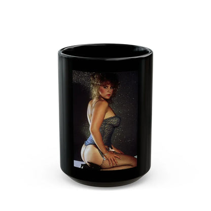 Linda Blair #333 (Vintage Female Icon) Black Coffee Mug-15oz-Go Mug Yourself