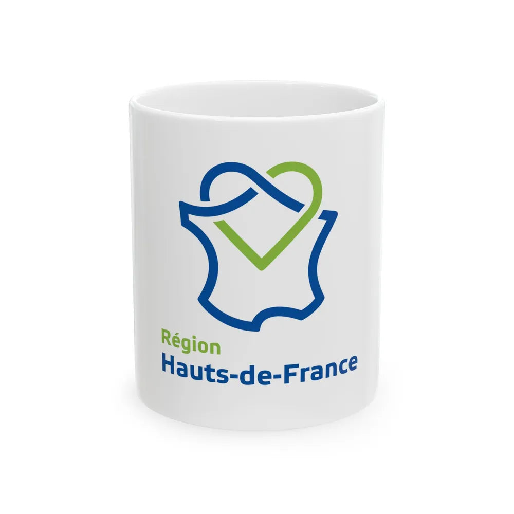 Flag of Hauts de France France - White Coffee Mug-11oz-Go Mug Yourself