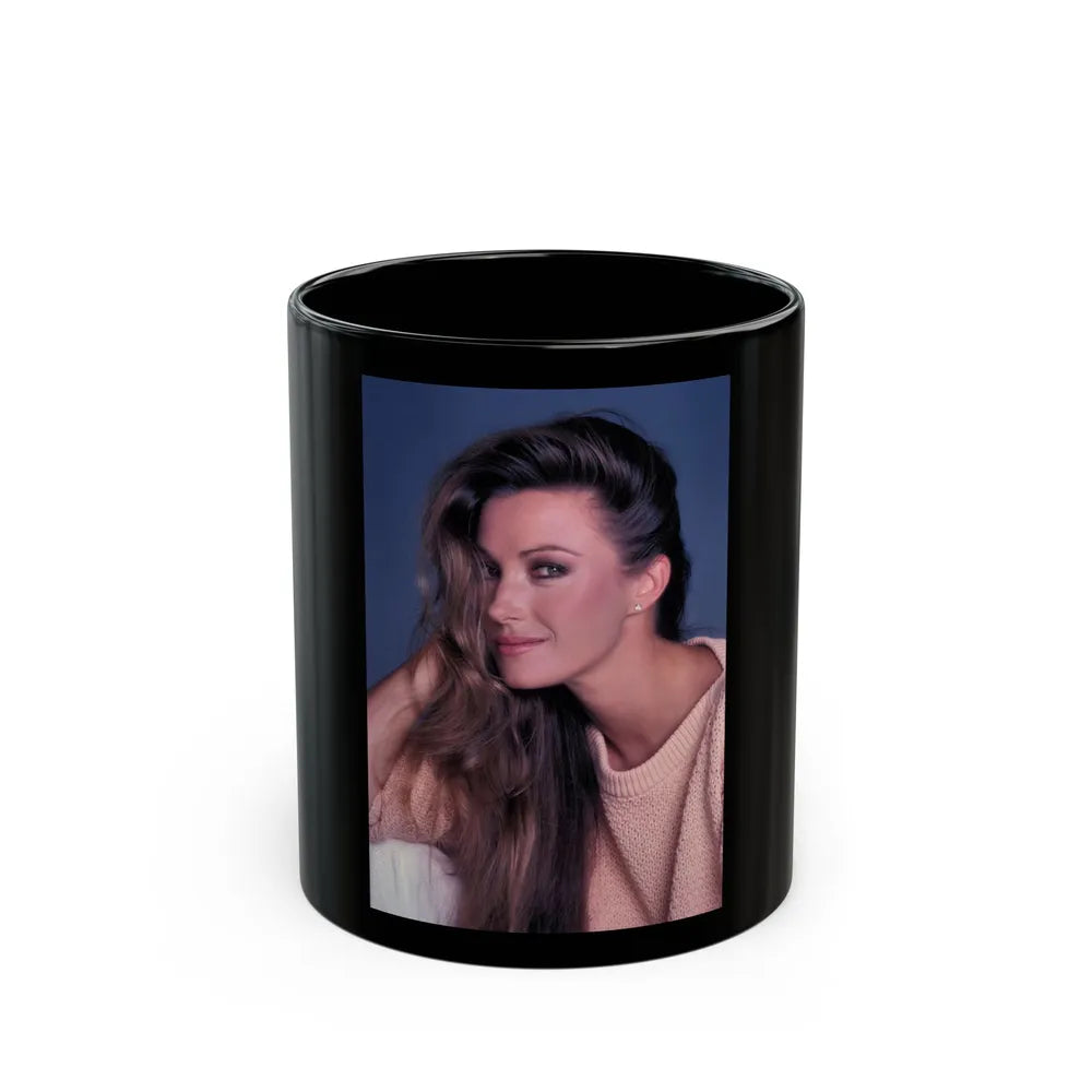 Jane Seymour #77 (Vintage Female Icon) Black Coffee Mug-11oz-Go Mug Yourself