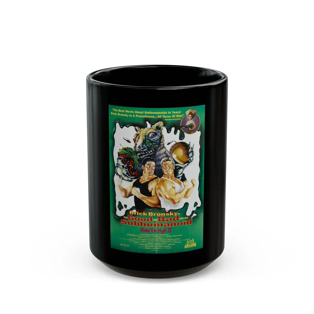 CLASS OF NUKE'EM HIGH 3 1994 Movie Poster - Black Coffee Mug-15oz-Go Mug Yourself