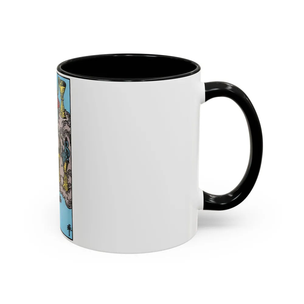 The 7 of Cups (Tarot Card) Accent Coffee Mug-Go Mug Yourself