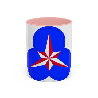 XXXVI Corps (U.S. Army) Accent Coffee Mug-11oz-Pink-Go Mug Yourself