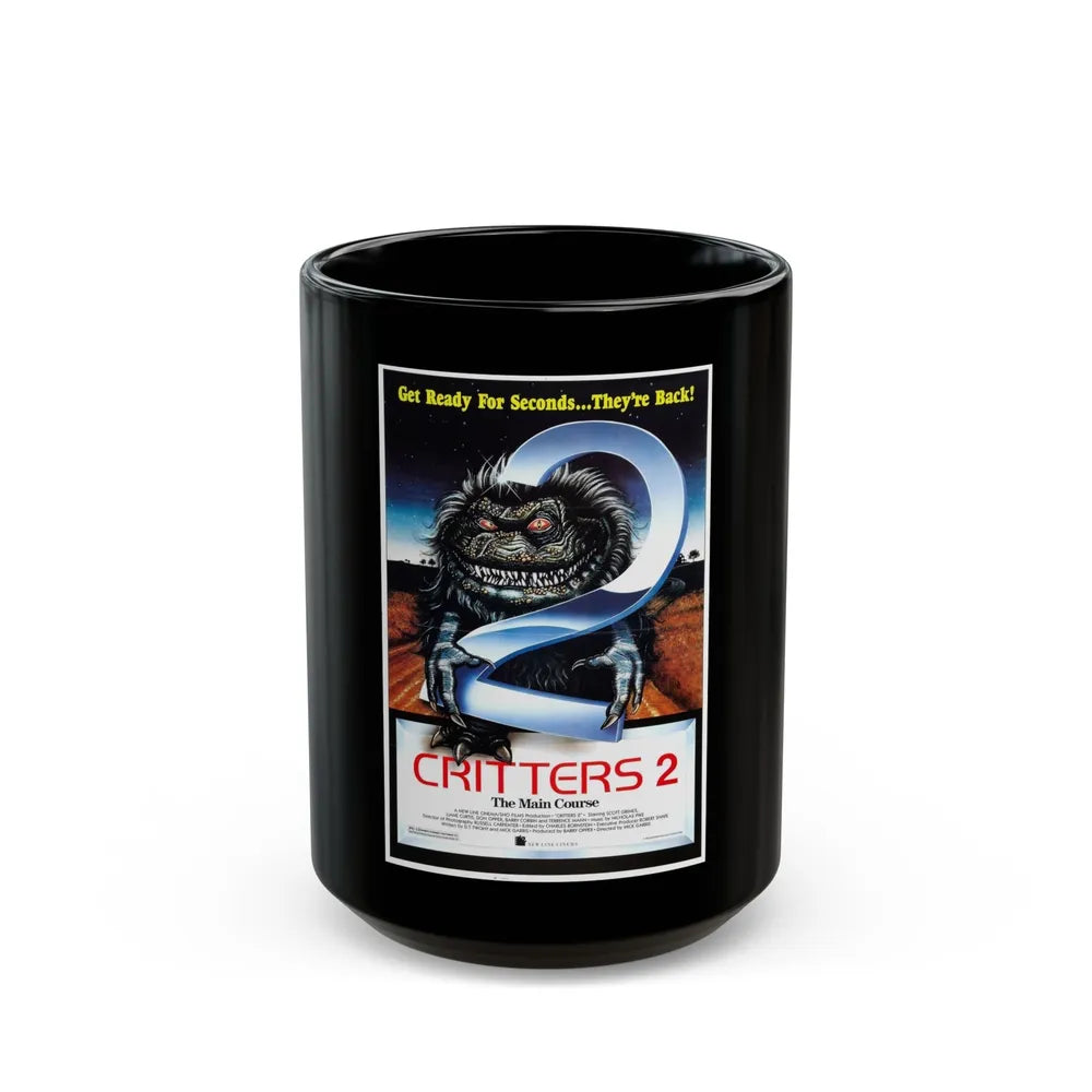 CRITTERS 2 THE MAIN COURSE 1988 Movie Poster - Black Coffee Mug-15oz-Go Mug Yourself