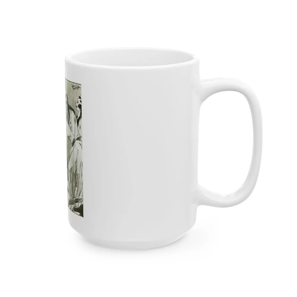 Ballyhoo Magazine Illustration - White Coffee Mug-Go Mug Yourself