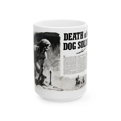 Death of a Dog Soldier, Valor magazine, November1968 - White Coffee Mug-15oz-Go Mug Yourself