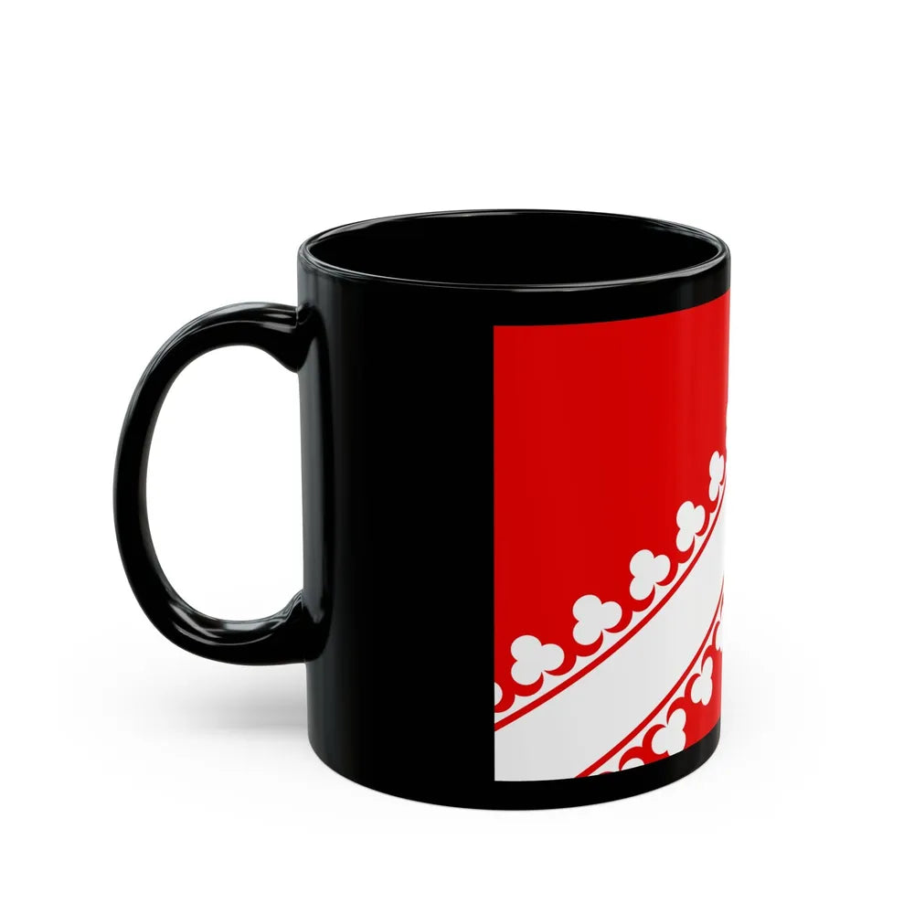 Flag of Bas Rhin France 2 - Black Coffee Mug-Go Mug Yourself