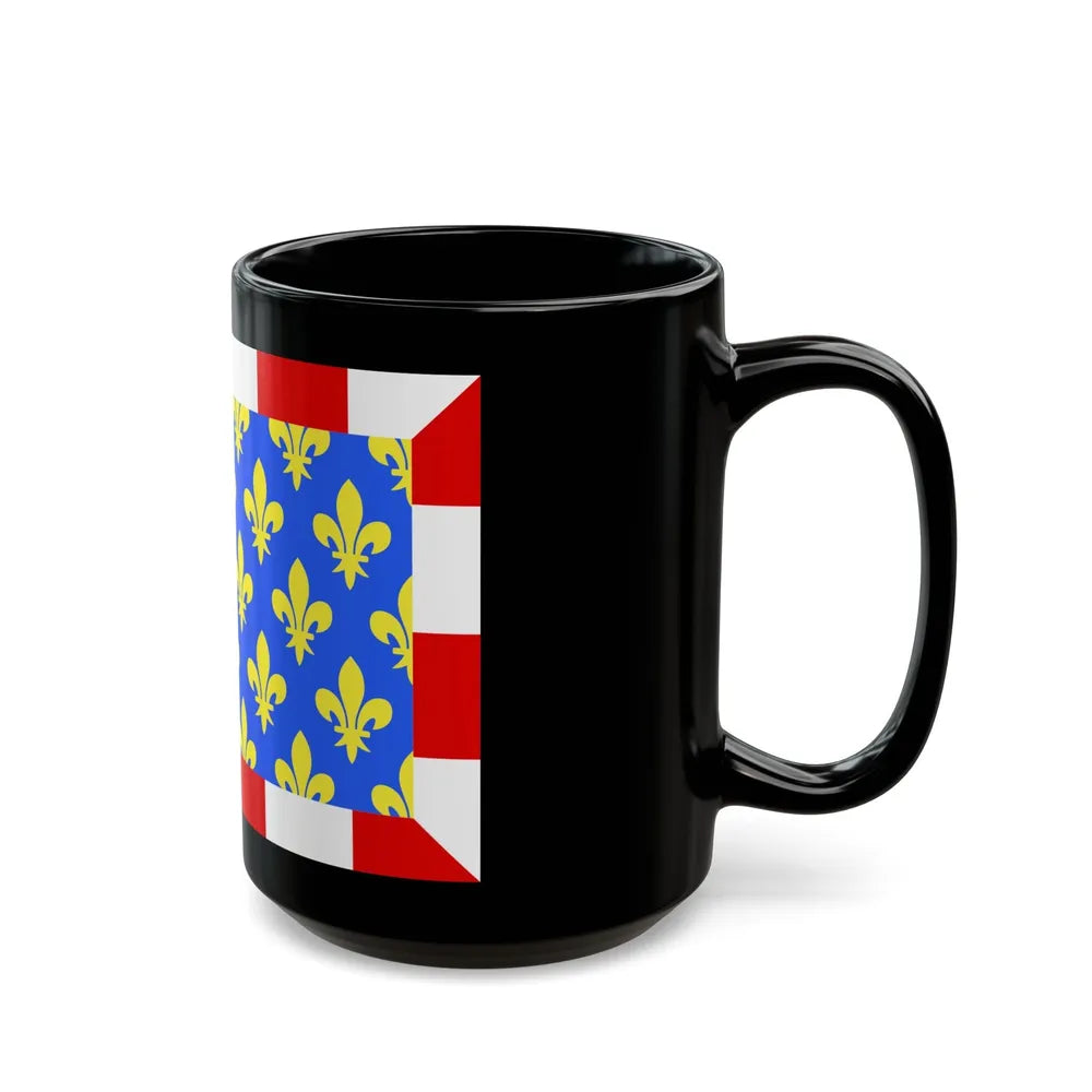 Flag of Indre et Loire France - Black Coffee Mug-Go Mug Yourself