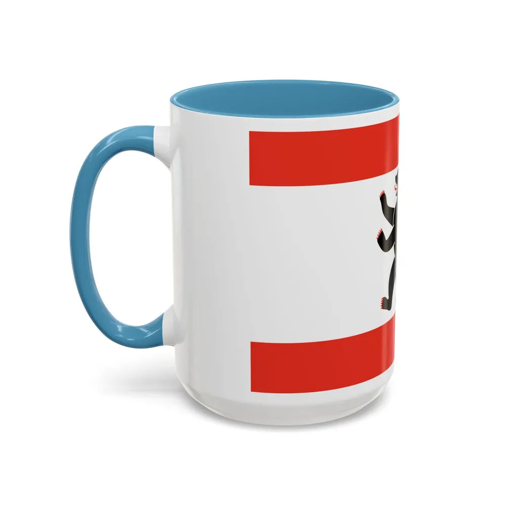 Flag of Berlin Germany - Accent Coffee Mug-Go Mug Yourself