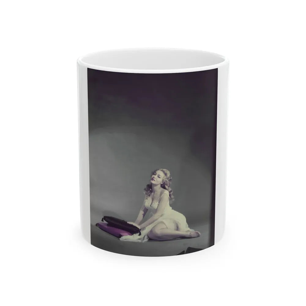 Julie Newmar #309 (Vintage Female Icon) White Coffee Mug-11oz-Go Mug Yourself