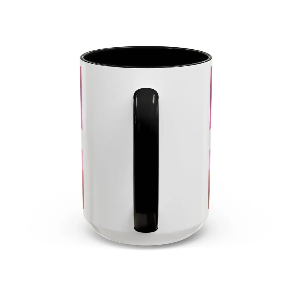 Lipstick lesbian Pride Flag - Accent Coffee Mug-Go Mug Yourself