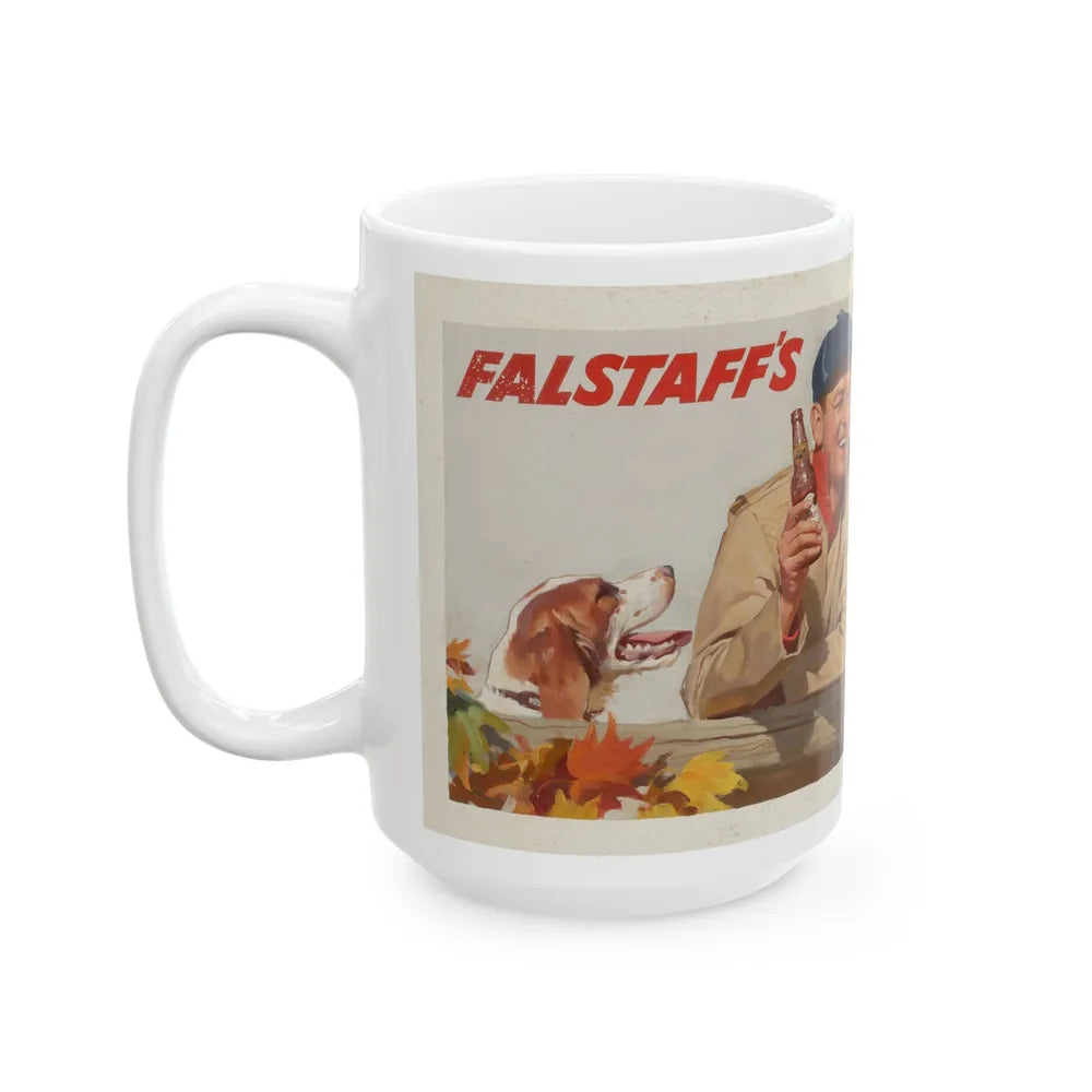 Falstaff's Got Something!, ad illustration - White Coffee Mug-Go Mug Yourself