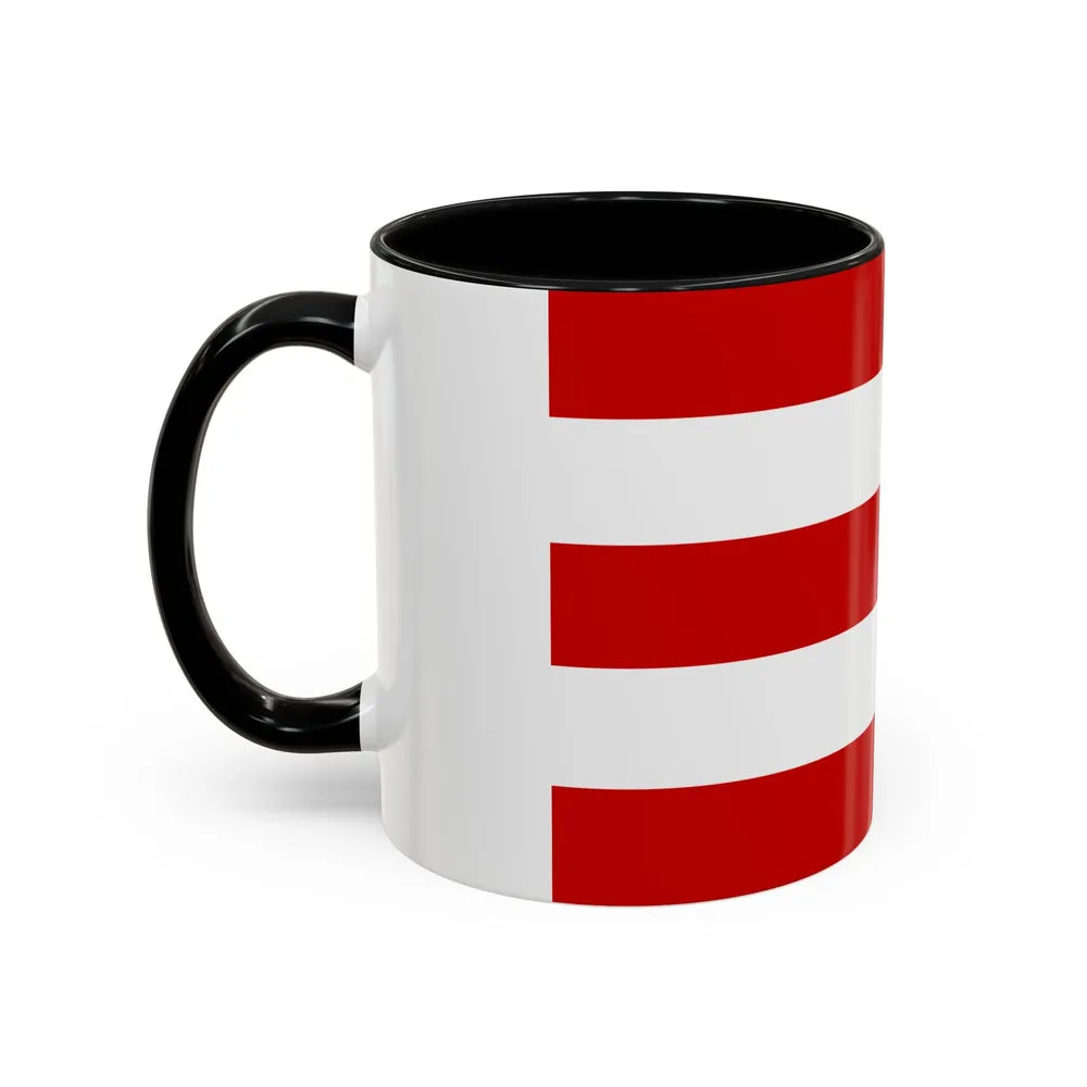 Flag of Cuneo Italy - Accent Coffee Mug-Go Mug Yourself