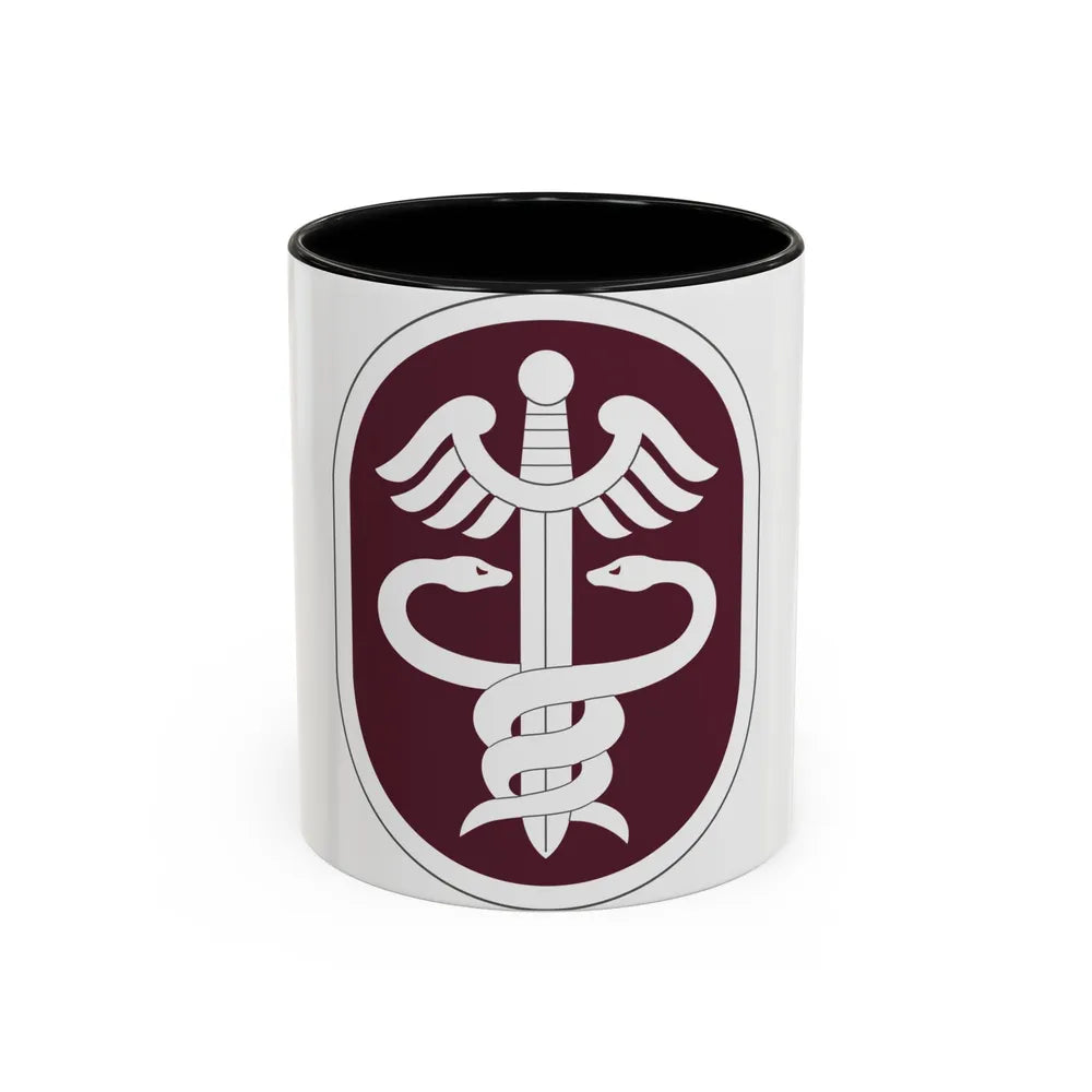 Medical Command 2 (U.S. Army) Accent Coffee Mug-11oz-Black-Go Mug Yourself