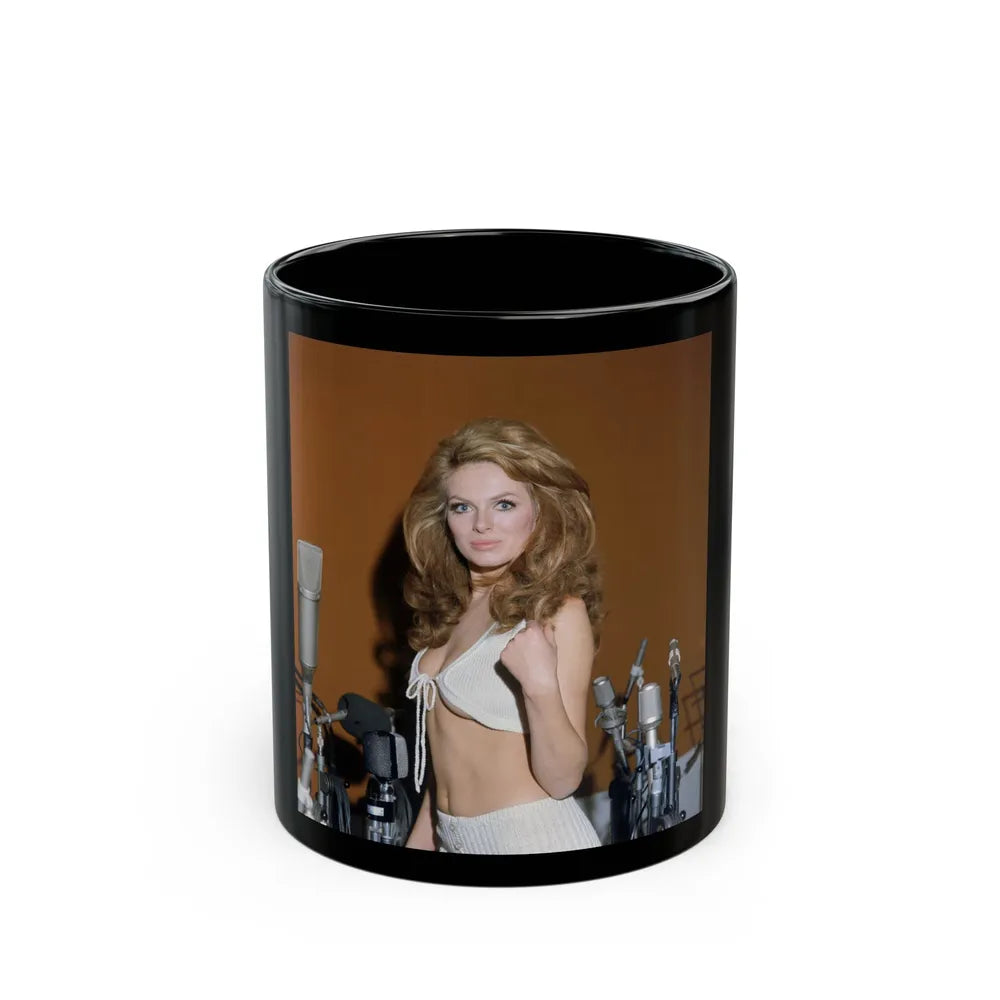 Julie Ege #260 (Vintage Female Icon) Black Coffee Mug-11oz-Go Mug Yourself