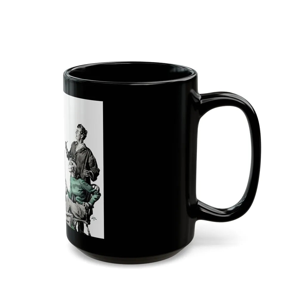 Dark Fortune, Liberty magazine, November 16, 1940 - Black Coffee Mug-Go Mug Yourself