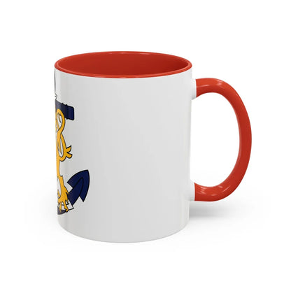 Coat of Arms of Finnish Navy - Accent Coffee Mug-Go Mug Yourself