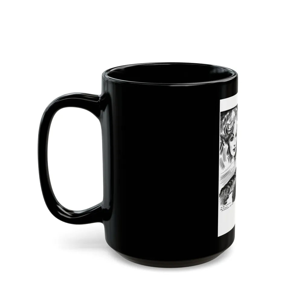 Dime Mystery magazine Illustration, 1949 - Black Coffee Mug-Go Mug Yourself