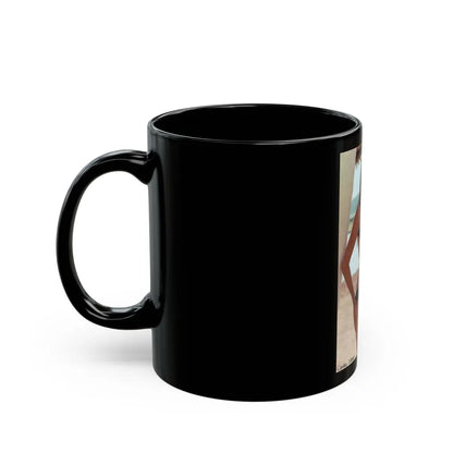 Caroline Munro #295 (Vintage Female Icon) Black Coffee Mug-Go Mug Yourself