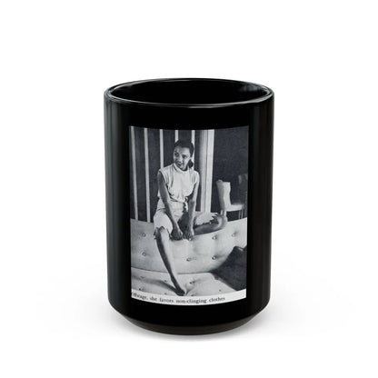 Dorothy Dandridge #99 - Photo 1 on Page 99 cropped from Pageant Digest Mag. June '55 (Vintage Female Icon) Black Coffee Mug-15oz-Go Mug Yourself