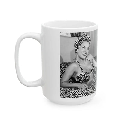 Carmen Miranda #06 (Vintage Female Icon) White Coffee Mug-Go Mug Yourself